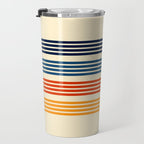 Kenshin - Classic Old School Retro Stripes Travel Mug Gallery Image 3