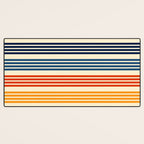 Kenshin - Classic Old School Retro Stripes Desk Mat Gallery Image 3
