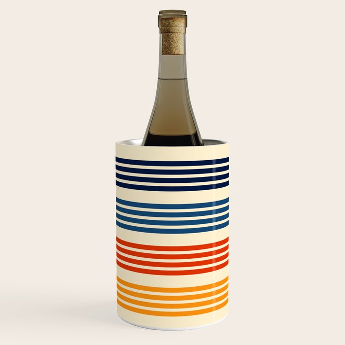 Kenshin - Classic Old School Retro Stripes Wine Chiller Gallery Image 3