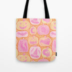 Halloween Pumpkins - pink and orange Tote Bag Gallery Image 1
