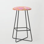 Halloween Pumpkins - pink and orange Stool Gallery Image 1