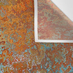 Vintage Rust, Terracotta and Blue Wall Tapestry Gallery Image 3