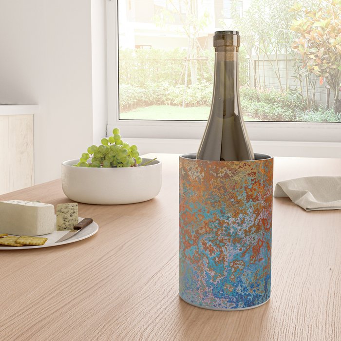 Vintage Rust, Terracotta and Blue Wine Chiller Gallery Image 4