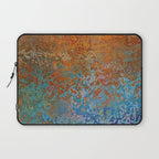 Vintage Rust, Terracotta and Blue Laptop Sleeve Gallery Image 1
