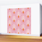Diamonds & Petals: The Peach Edition Wall Mural Gallery Image 2