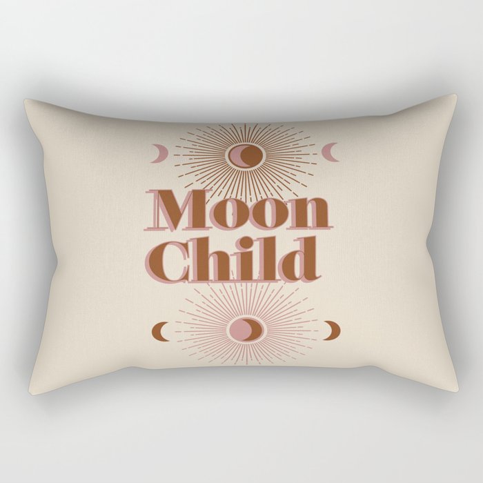 Vintage Moon Child Rectangular Pillow Gallery Image 1