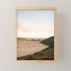Lone surfer in Portugal | Algarve travel photography art Mini Art Print Gallery Image 1