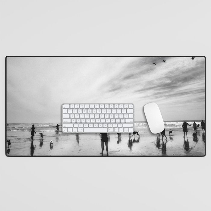 Dog Beach Desk Mat Gallery Image 1