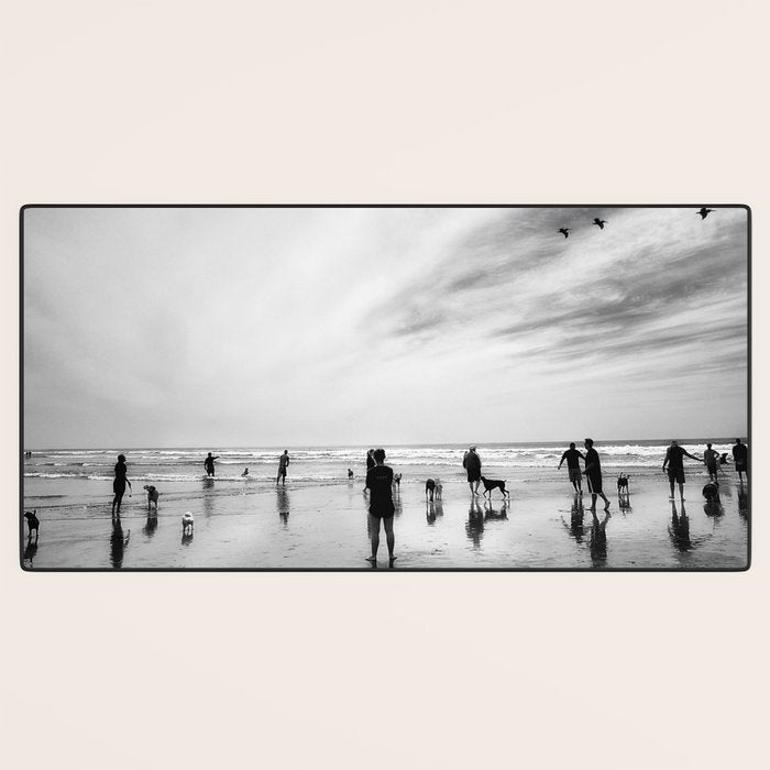 Dog Beach Desk Mat Gallery Image 3