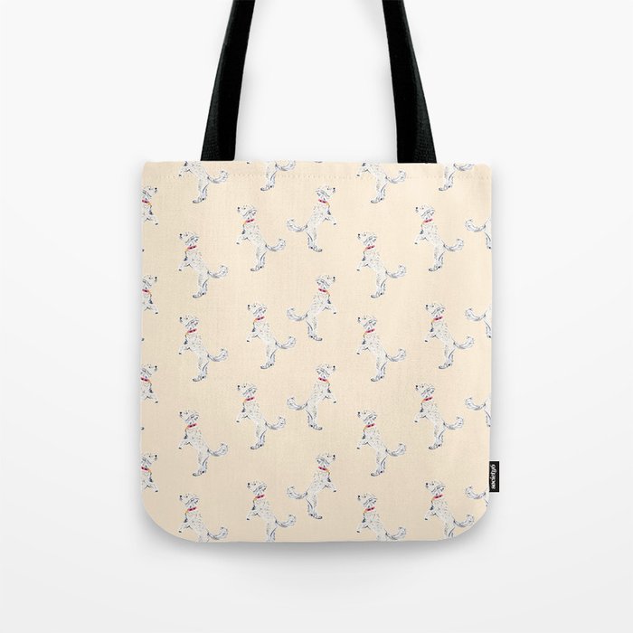 White Poodle  Tote Bag Gallery Image 1