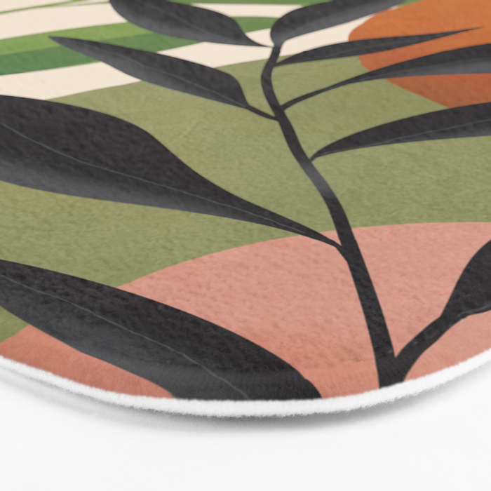 Abstract Sun Rays on the Branches 01 Bath Mat Gallery Image 3