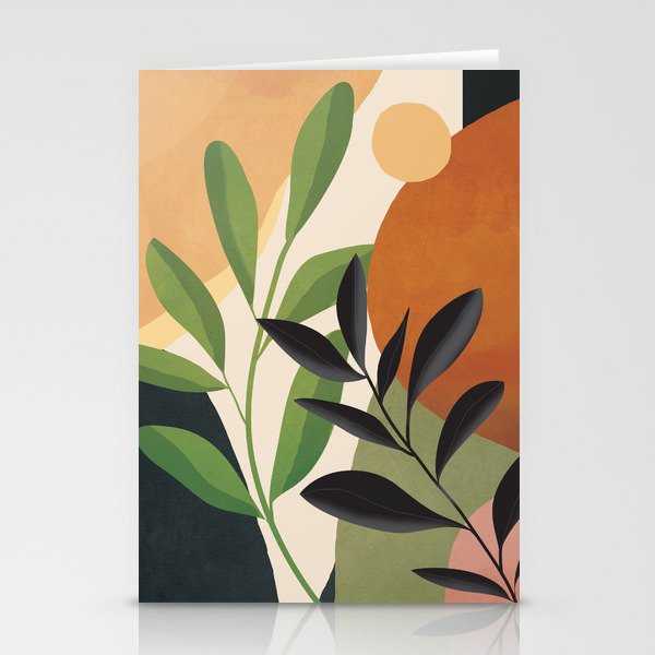 Abstract Sun Rays on the Branches 01 Stationery Card Gallery Image 2
