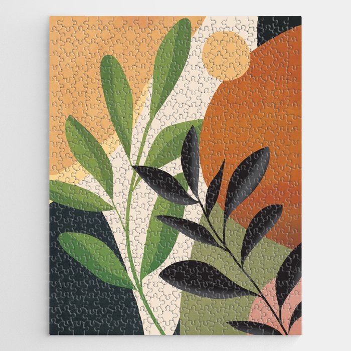 Abstract Sun Rays on the Branches 01 Jigsaw Puzzle Gallery Image 1