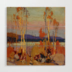 Tom Thomson Birches 1916 Canadian Landscape Artist Wood Wall Art Gallery Image 1