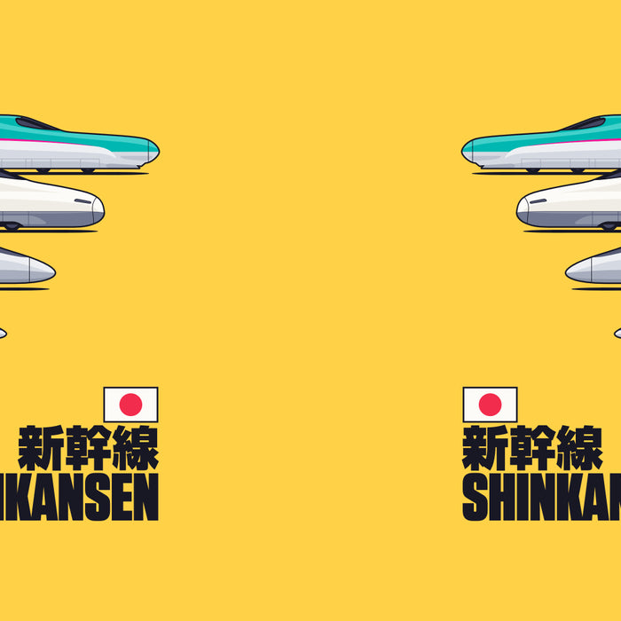 Shinkansen Bullet Train Evolution - Yellow Coffee Mug Gallery Image 2