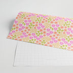 Retro Tropical Flora Pattern Wrapping Paper Gallery Image 2
