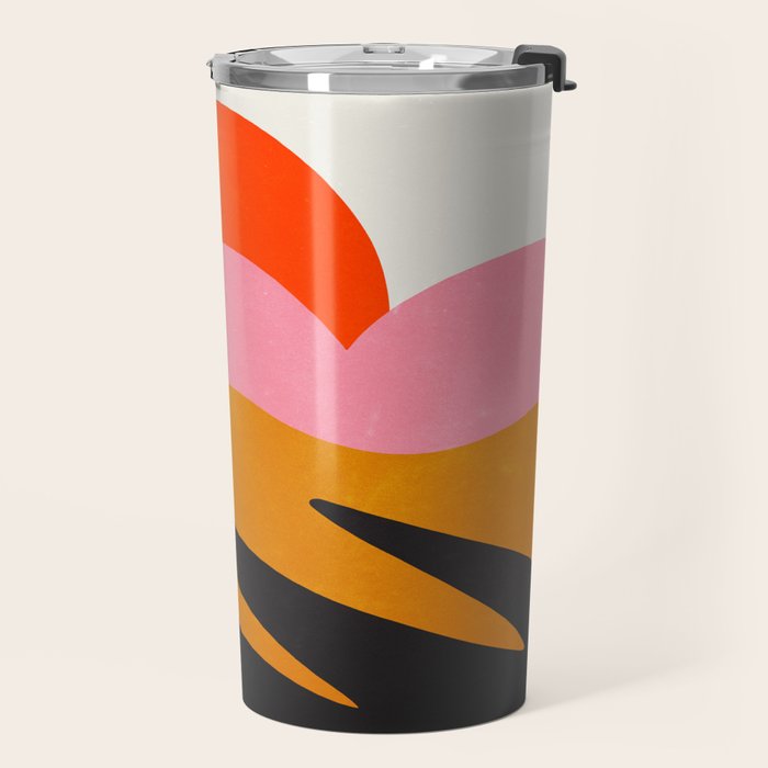 Landscape 02: Mid Century Abstraction Travel Mug Gallery Image 2