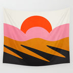 Landscape 02: Mid Century Abstraction Wall Tapestry Gallery Image 4