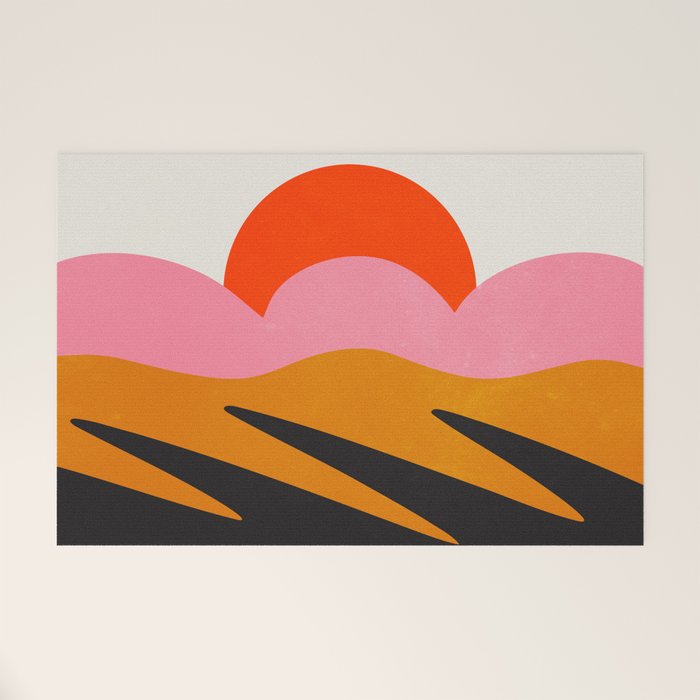 Landscape 02: Mid Century Abstraction Welcome Mat Gallery Image 1