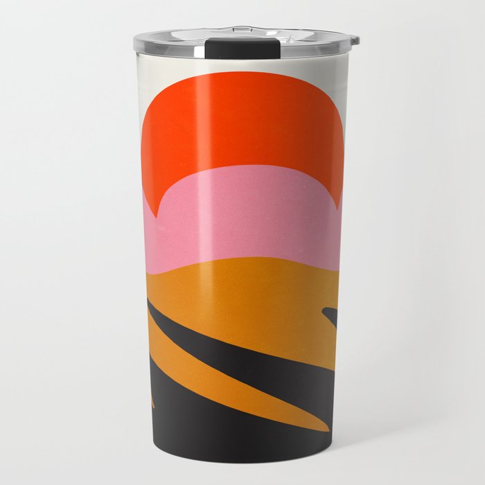 Landscape 02: Mid Century Abstraction Travel Mug Gallery Image 1