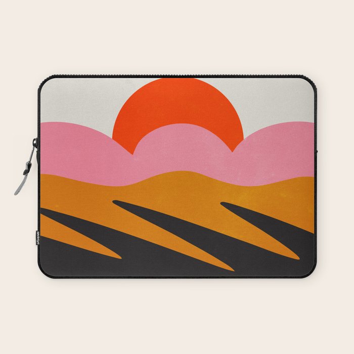 Landscape 02: Mid Century Abstraction Laptop Sleeve Gallery Image 1