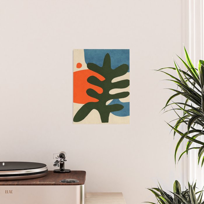 Abstract Sun and Leaf Shapes Poster Gallery Image 2