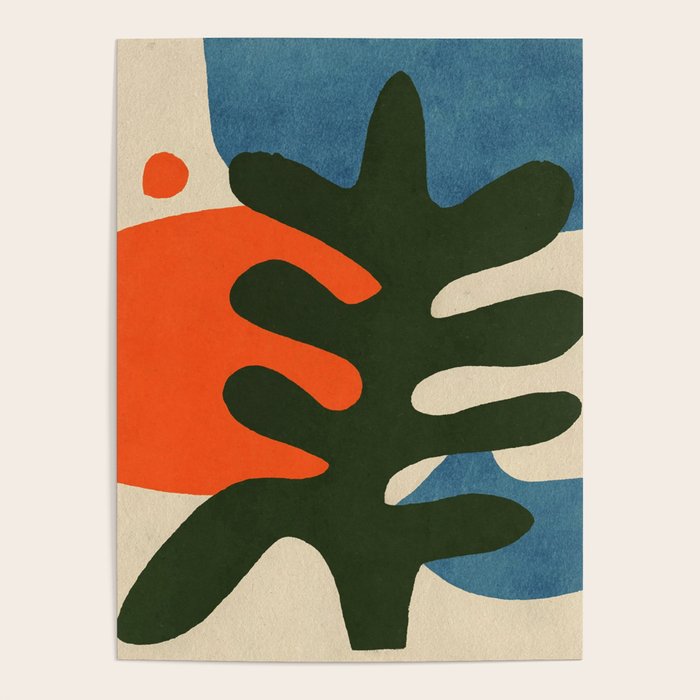 Abstract Sun and Leaf Shapes Poster Gallery Image 4