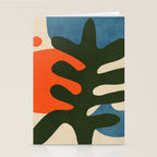 Abstract Sun and Leaf Shapes Stationery Card Gallery Image 2