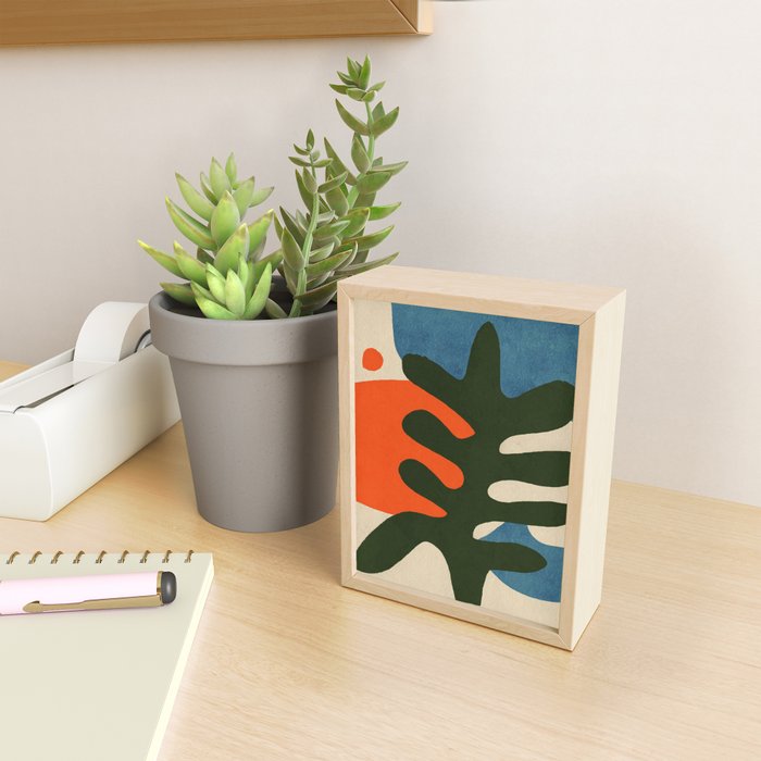 Abstract Sun and Leaf Shapes Mini Art Print Gallery Image 2