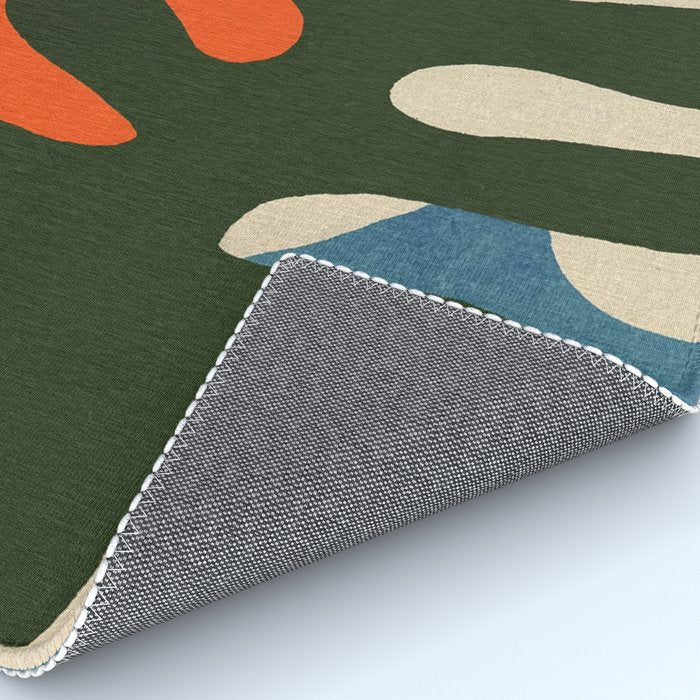 Abstract Sun and Leaf Shapes Rug Gallery Image 4
