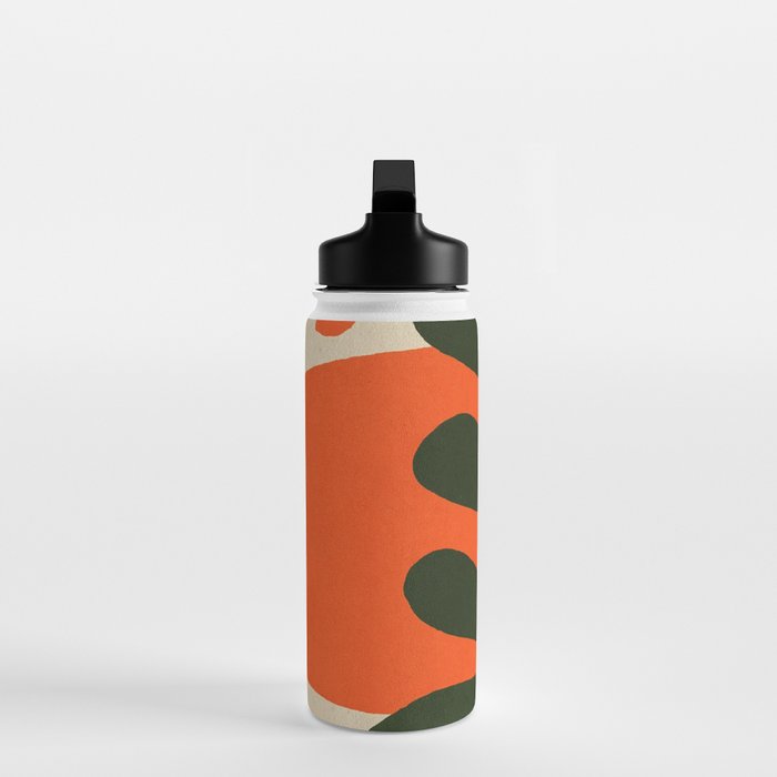 Abstract Sun and Leaf Shapes Water Bottle Gallery Image 3