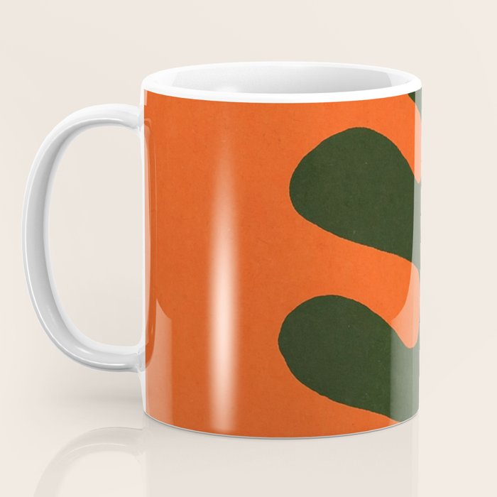 Abstract Sun and Leaf Shapes Coffee Mug Gallery Image 3