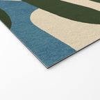 Abstract Sun and Leaf Shapes Welcome Mat Gallery Image 2