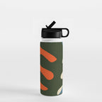 Abstract Sun and Leaf Shapes Water Bottle Gallery Image 1