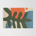 Abstract Sun and Leaf Shapes Rug Gallery Image 2