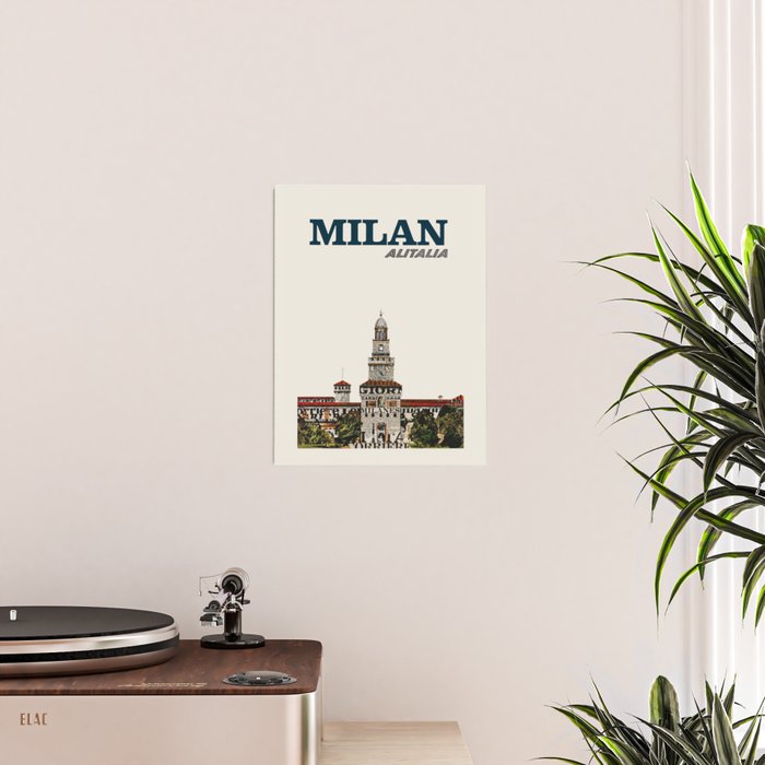Milan Vintage Travel Poster, 1960s Poster Gallery Image 2
