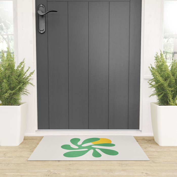 Star Leaf: Matisse Paper Cutouts VI Welcome Mat Gallery Image 3