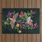Hummingbird Moth Outdoor Rug Gallery Image 1