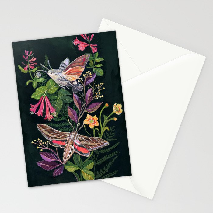 Hummingbird Moth Stationery Card Gallery Image 2