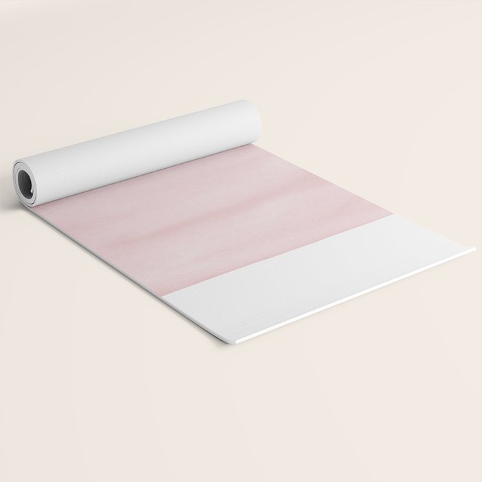 Blush Abstract Minimalism #1 #minimal #ink #decor #art #society6 Yoga Mat Gallery Image 2