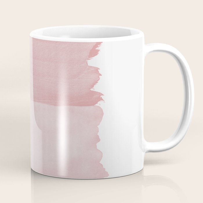 Blush Abstract Minimalism #1 #minimal #ink #decor #art #society6 Coffee Mug Gallery Image 1