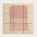 Blush Abstract Minimalism #1 #minimal #ink #decor #art #society6 Wood Wall Art Gallery Image 1