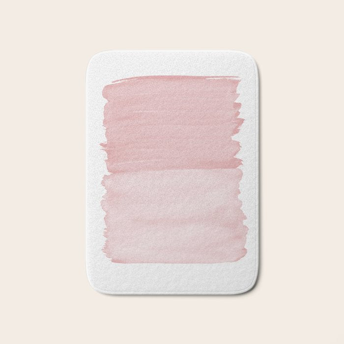 Blush Abstract Minimalism #1 #minimal #ink #decor #art #society6 Bath Mat Gallery Image 1