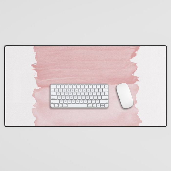 Blush Abstract Minimalism #1 #minimal #ink #decor #art #society6 Desk Mat Gallery Image 1