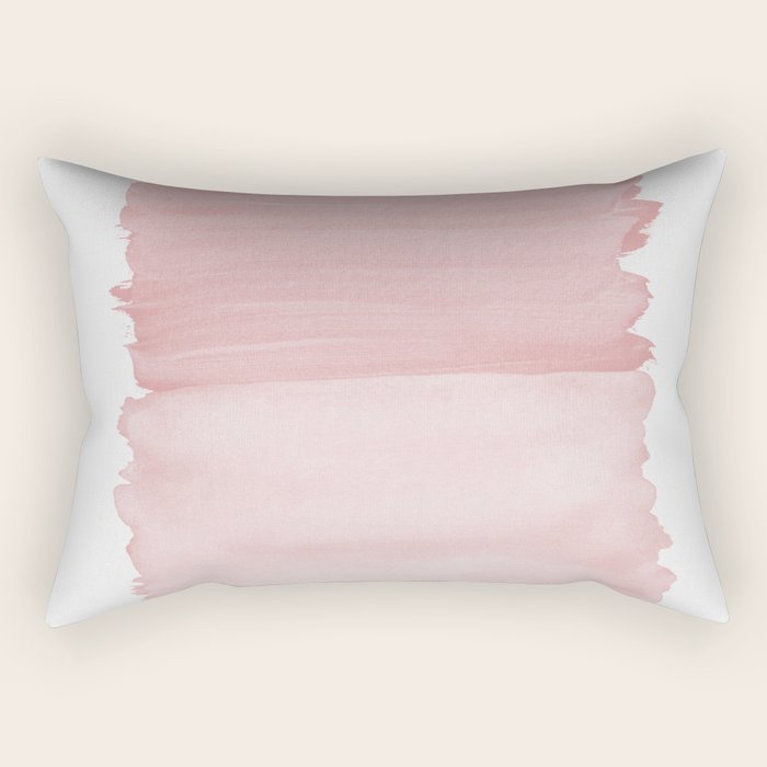 Blush Abstract Minimalism #1 #minimal #ink #decor #art #society6 Rectangular Pillow Gallery Image 1
