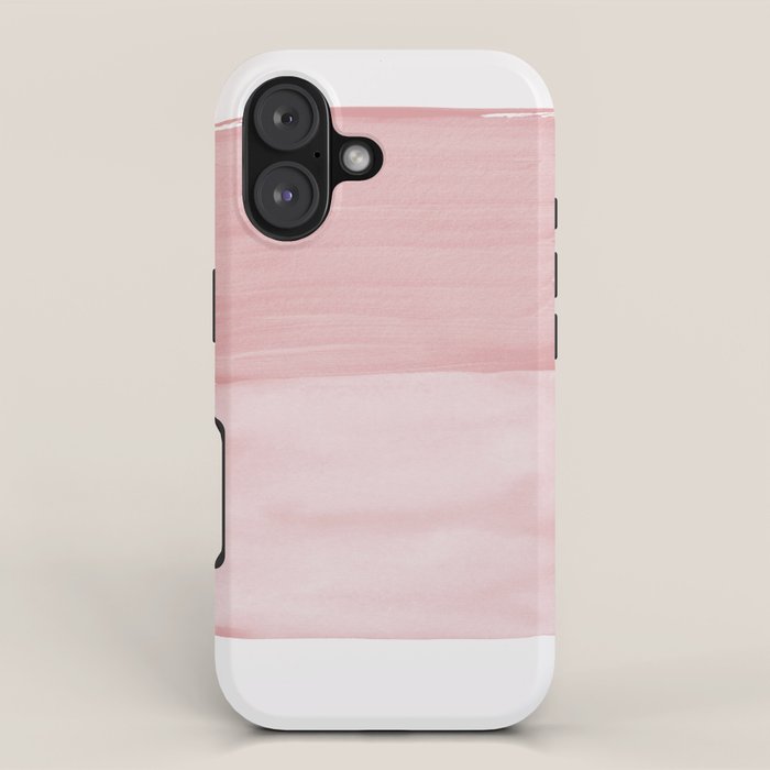 Blush Abstract Minimalism #1 #minimal #ink #decor #art #society6 iPhone Case Gallery Image 1