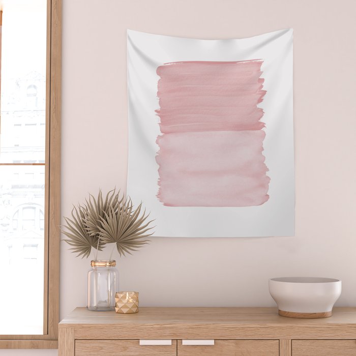 Blush Abstract Minimalism #1 #minimal #ink #decor #art #society6 Wall Tapestry Gallery Image 2