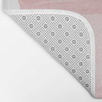 Blush Abstract Minimalism #1 #minimal #ink #decor #art #society6 Bath Mat Gallery Image 2