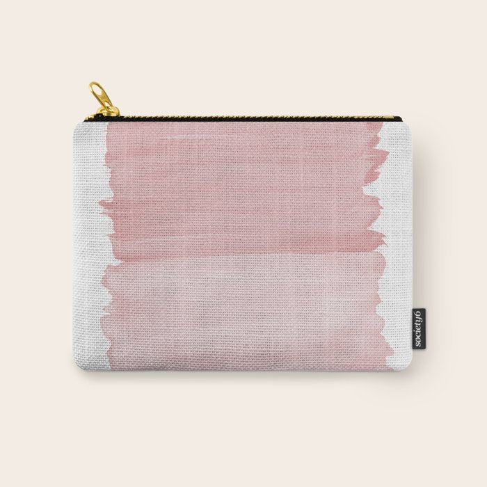 Blush Abstract Minimalism #1 #minimal #ink #decor #art #society6 Carry All Pouch Gallery Image 1