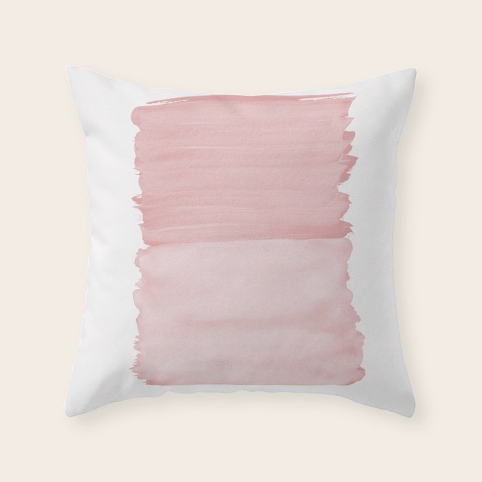 Blush Abstract Minimalism #1 #minimal #ink #decor #art #society6 Throw Pillow Gallery Image 6